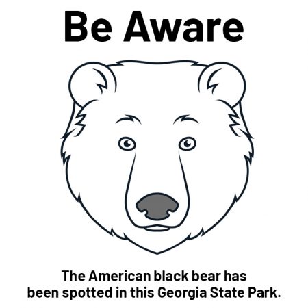 Be aware of black bears in the park 2